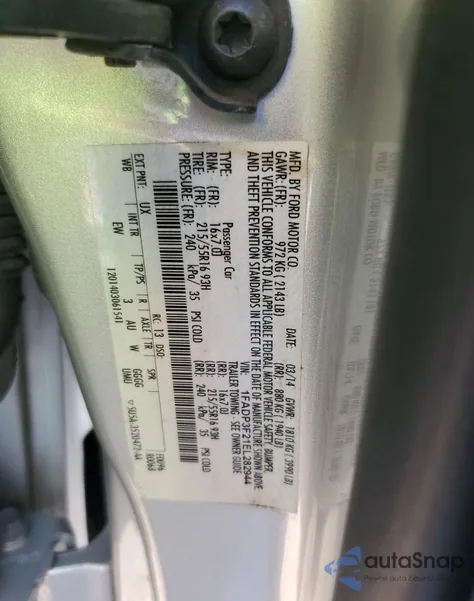 2014 Ford Focus Se z USA, uszkodzony, nr VIN 1FADP3F21EL282944